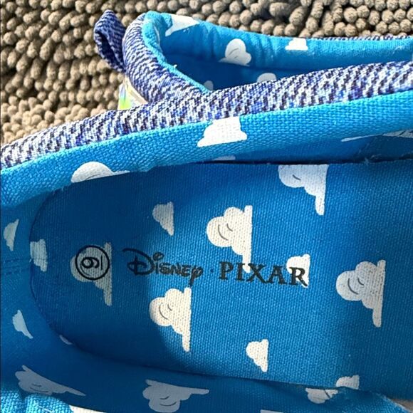 Holographic Character Slip-On Sneakers - Blue and Silver - Picture 2 of 13